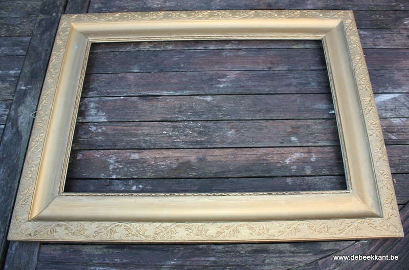 Antieke houten kader goudkleurig 44 x 58